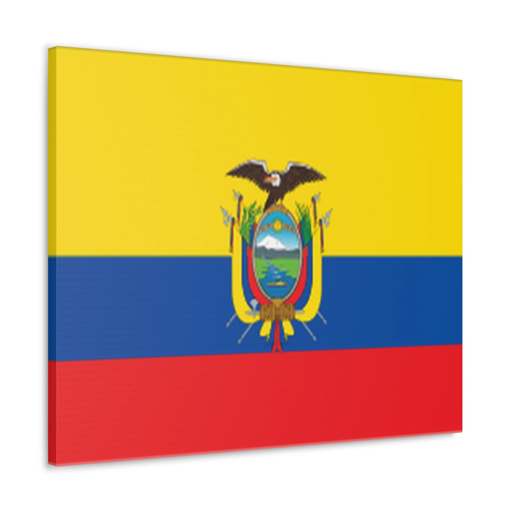 Ecuador Country Flag Canvas Vibrant Wall Art Unframed Home Decor